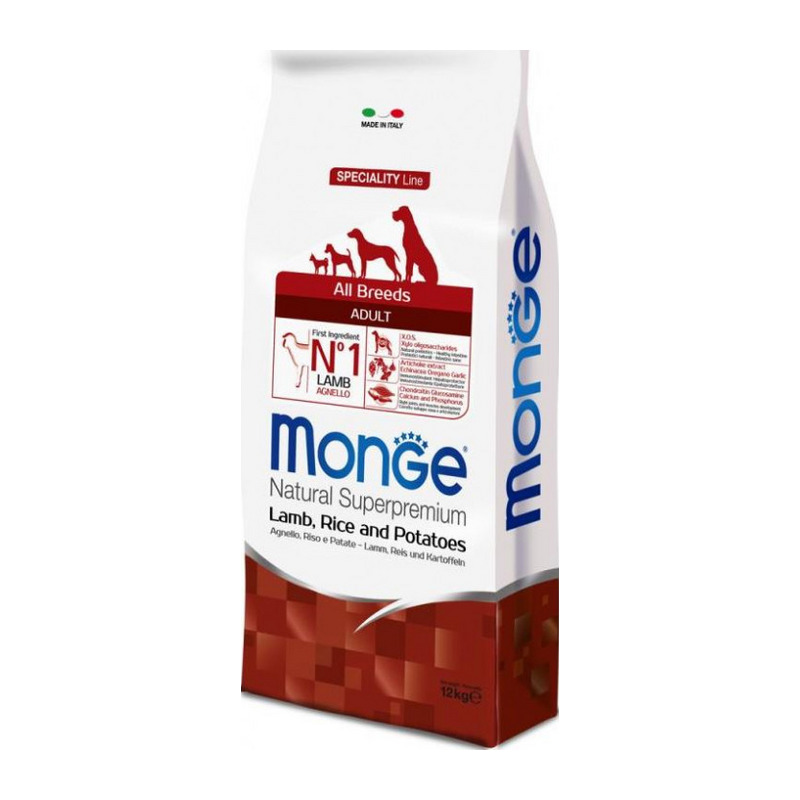 Monge - Natural Superpremium All Breeds Adult Agnello Riso e Patate