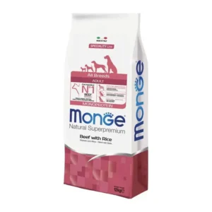 Monge - Natural Superpremium All Breeds Adult Monoprotein Manzo con Riso