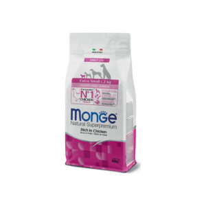 Monge - Natural Superpremium Extra Small Puppy & Junior Ricco di Pollo 800 g