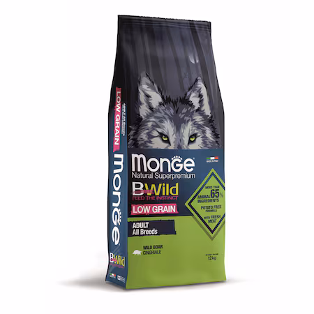 Monge - BWild Low Grain Adult All Breeds con Cinghiale