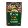 Monge - BWild Grain Free Bocconcini maltagliati in salsa di Bufalo con Ortaggi – Large Breed All Life Stage 85 g