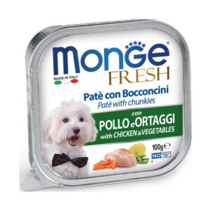 Monge - Fresh Paté e Bocconcini con Pollo e Verdure 100 g