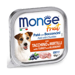 Monge - Fruit Paté e Bocconcini con Tacchino e Mirtilli 100 g