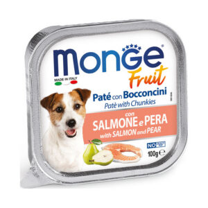 Monge - Fruit Paté e Bocconcini con Salmone e Pera 100 g