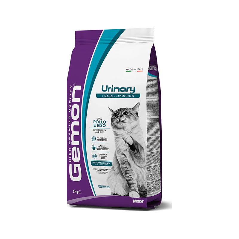 Gemon - Cat Urinary con Pollo e Riso 2 Kg