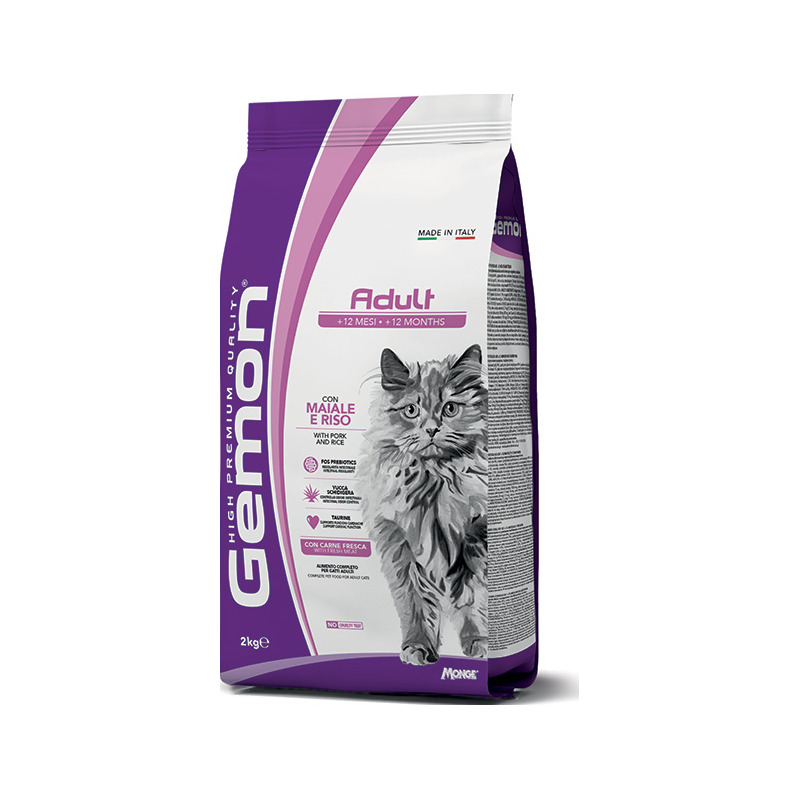 Gemon Cat Adult con Maiale e Riso 2 Kg