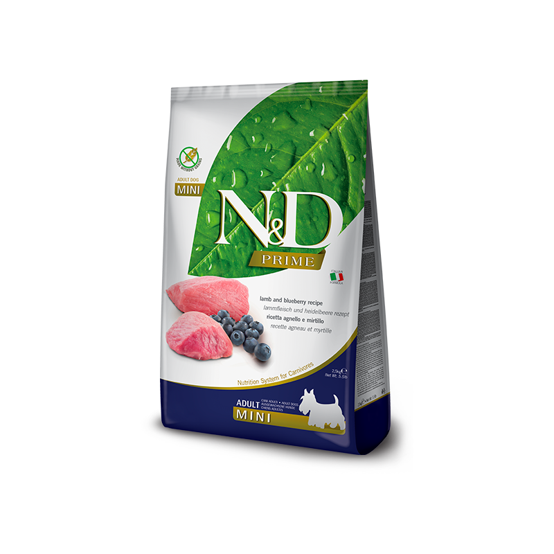 Farmina N&D Prime Adult Mini Agnello e Mirtillo 2,5 Kg