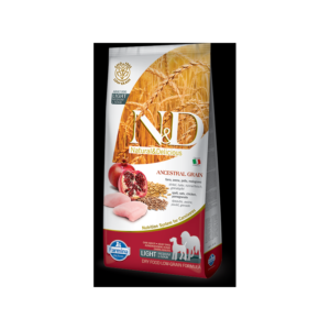 Farmina - Natural & Delicious Ancestral Grain Light Adult Medium/Maxi con Pollo e Melograno
