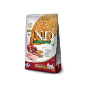 Farmina - Natural & Delicious Ancestral Grain Light Adult Mini con Pollo e Melograno 2,5 Kg