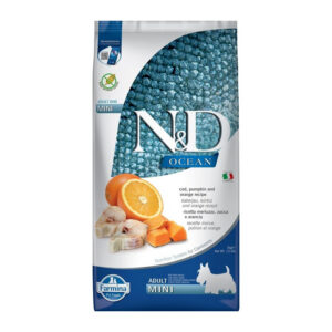 Farmina - Natural & Delicious Ocean Adult Mini con Merluzzo, Zucca e Arancia