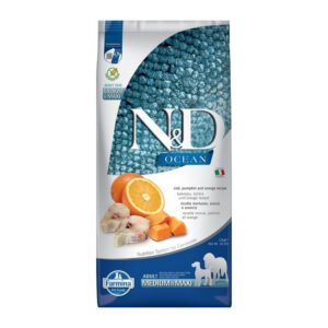 Farmina - Natural & Delicious Ocean Adult Medium & Maxi con Merluzzo, Zucca e Arancia