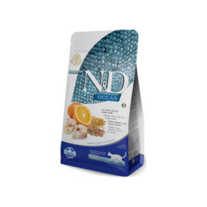Farmina - Natural & Delicious Ocean con Ricetta Merluzzo, Farro, Avena e Arancia