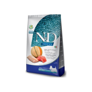 Farmina - Natural & Delicious Ocean Adult Mini con Salmone, Merluzzo e Cantalupo 2,5 Kg
