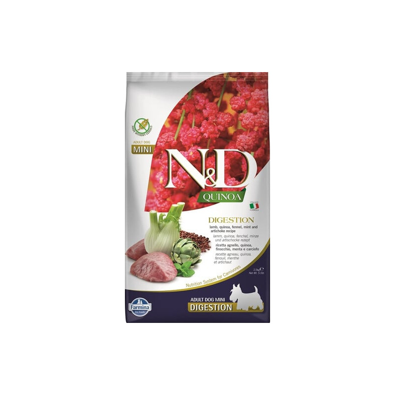Farmina - Natural & Delicious Mini Quinoa Digestion Agnello Grain Free