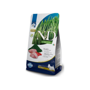 Farmina - Natural & Delicious Spirulina Adult Mini con Agnello, Spirulina e Bacche di Goji 2 Kg