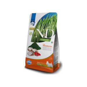 Farmina - Natural & Delicious Spirulina Adult Mini con Aringa, Spirulina e Bacche di Goji 2 Kg