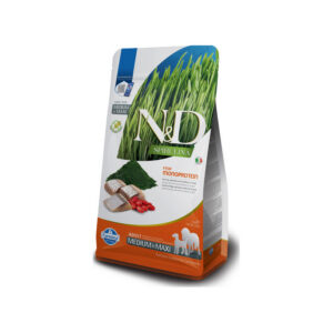 Farmina - Natural & Delicious Spirulina Adult Medium & Maxi con Aringa, Spirulina e Bacche di Goji 2 Kg