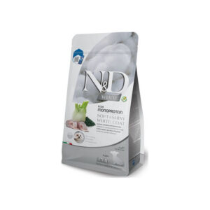 Farmina - Natural e Delicious White Dog Puppy Mini Spigola, Spirulina e Finocchio 1,5 Kg
