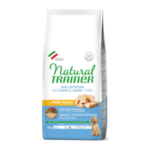 Trainer - Natural Puppy Maxi con Pollo Fresco e Riso 12 Kg