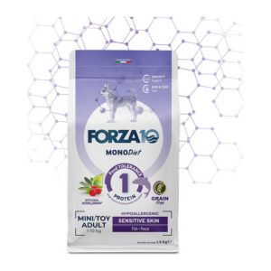 Forza10 - Dog Mini Toy Adult Mono Diet Monoprotein Sensitive Skin al Pesce 1,5 Kg
