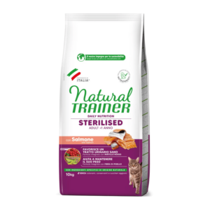 Trainer - Natural Adult Sterilised con Salmone e Fibra di Pisello