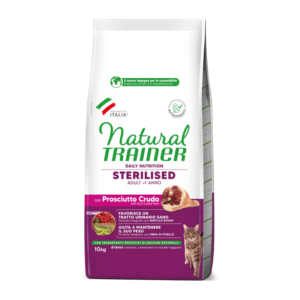 Trainer - Natural Adult Sterilised con Prosciutto Crudo e Fibra di Pisello