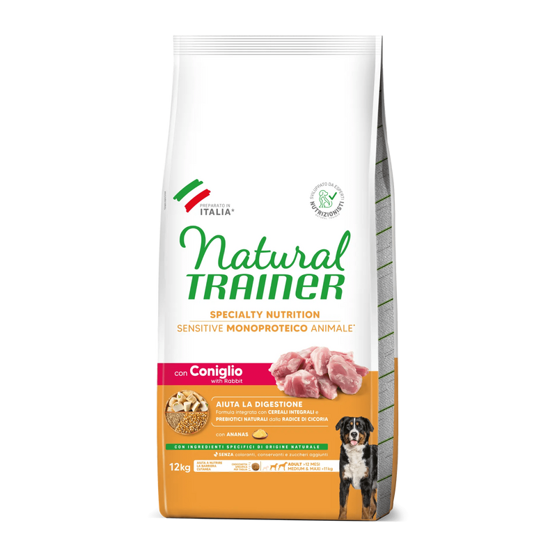 Trainer - Natural Sensitive No Gluten Medium & Maxi Adult con Coniglio