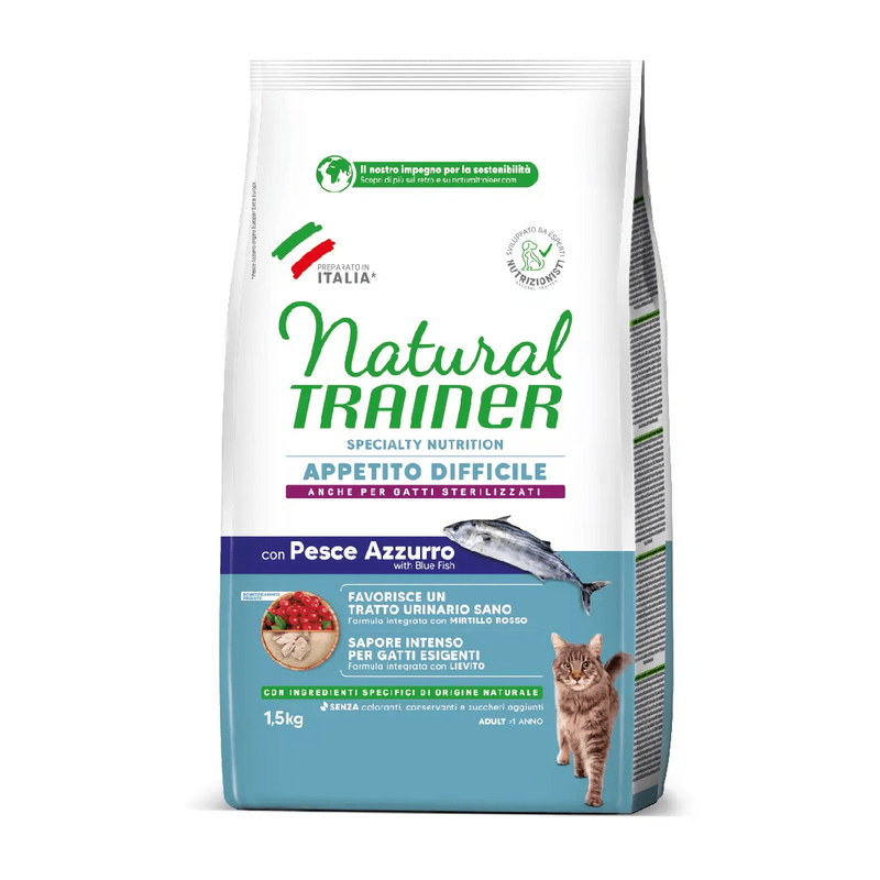 Trainer - Natural Cat Appetito Difficile con Pesce Azzurro 1,5 Kg