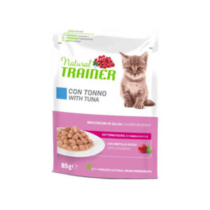 Trainer - Natural Kitten & Young Tonno Bocconcini in Salsa 85 g