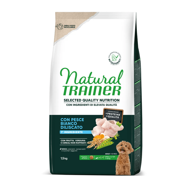 Trainer - Natural Selected Quality Nutrition Dog Small & Toy Con Pesce Bianco