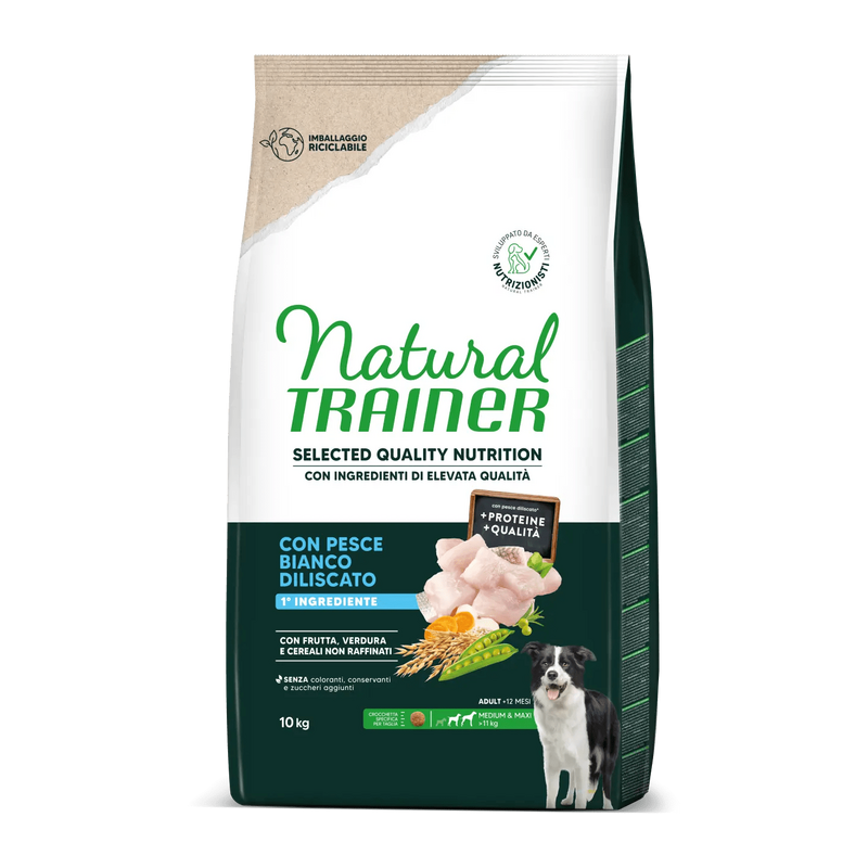 Trainer - Natural Selected Quality Nutrition Dog Medium & Maxi Con Pesce Bianco
