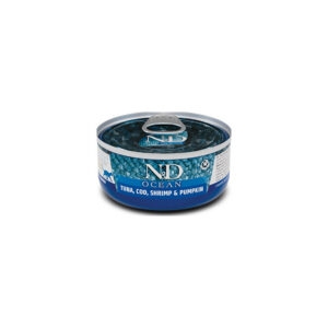 Farmina - Natural & Delicious Ocean Tonno, Merluzzo, Gamberetti e Zucca 70 g