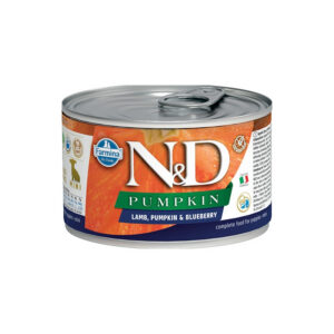 Farmina - Natural & Delicious Pumpkin Mini Puppy con Agnello, Zucca e Mirtillo 140 g