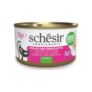 Schesir Gatto - Complements Filetti di Pollo con Prosciutto in Gelatina 70 g