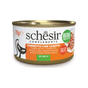 Schesir Gatto - Complements Filetti di Tonnetto Con Carote in Gelatina 70 g