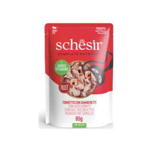 Schesir - Complete Nutrition Tonnetto Con Gamberetti in Gelatina 85 g