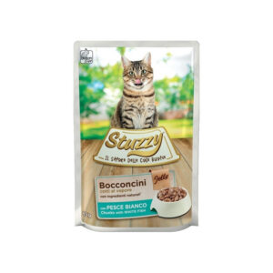 Stuzzy Cat - Bocconcini con Pesce Bianco in Gelatina 85 g