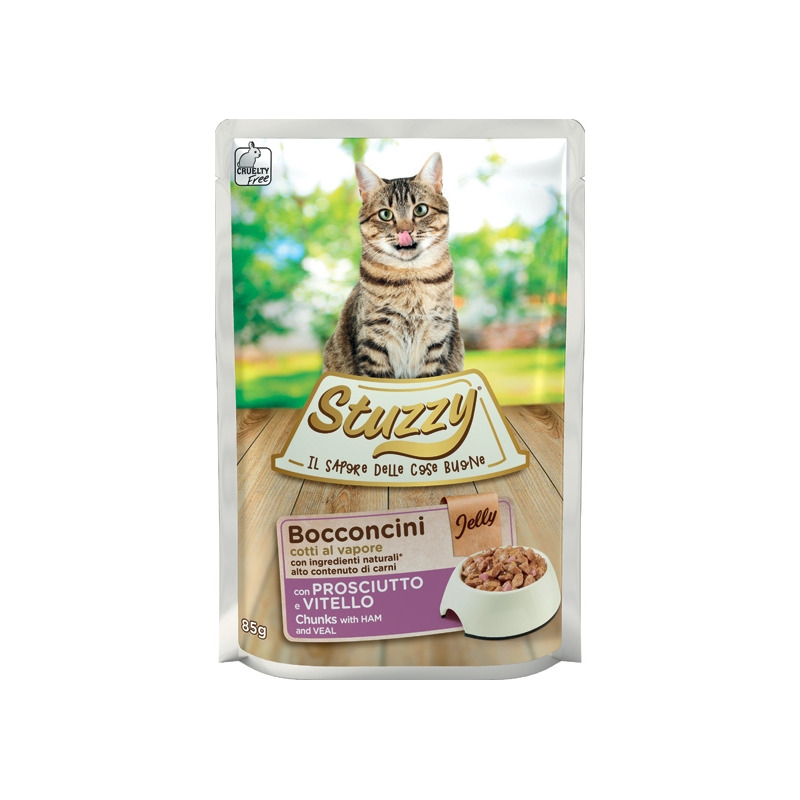 Stuzzy Cat - Bocconcini con Prosciutto e Vitello in Gelatina 85 g