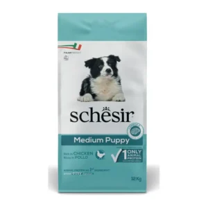 Schesir Cane Puppy Medium Ricco in Pollo