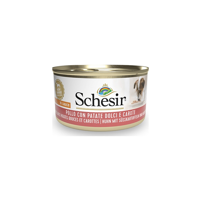 Schesir Cane - Pollo con Patate Dolci e Carote Petite Cuisine 85 g