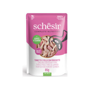 Schesir - Complete Nutrition Tonnetto con Pollo e Prosciutto in Gelatina 85 g