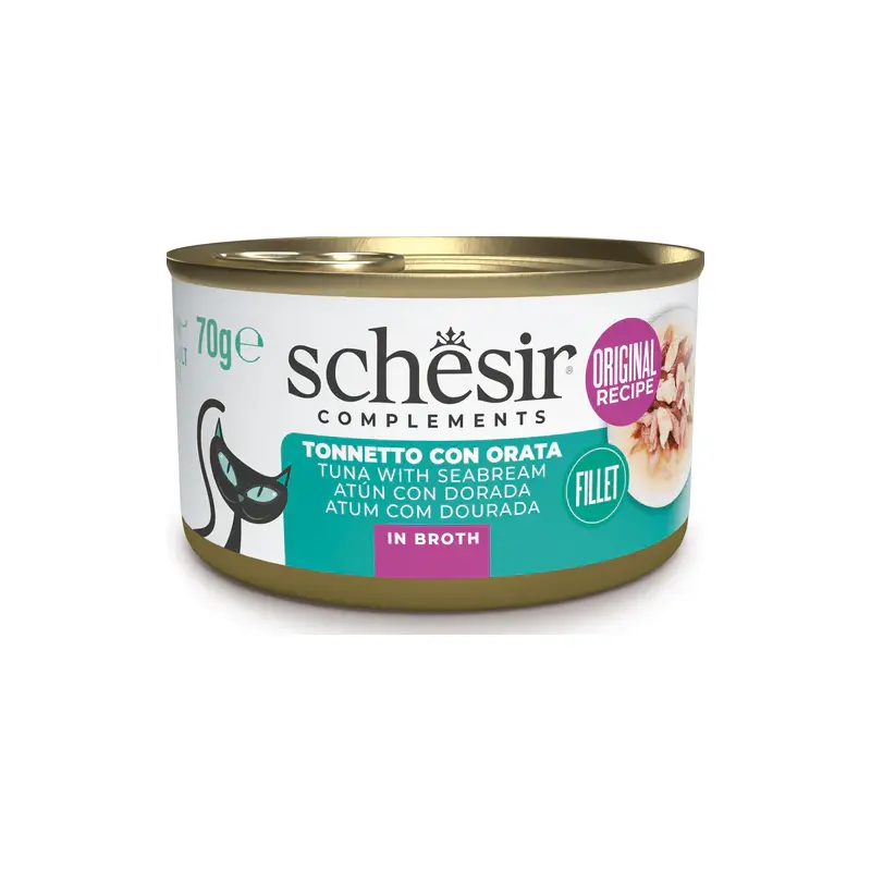 Schesir Gatto - Complements Tonnetto con Orata in Brodo 70 g