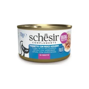 Schesir Gatto - Complements Tonnetto con Pesce Azzurro in Brodo 70 g