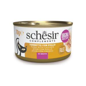 Schesir Gatto - Complements Tonnetto Con Pollo in Brodo 70 g