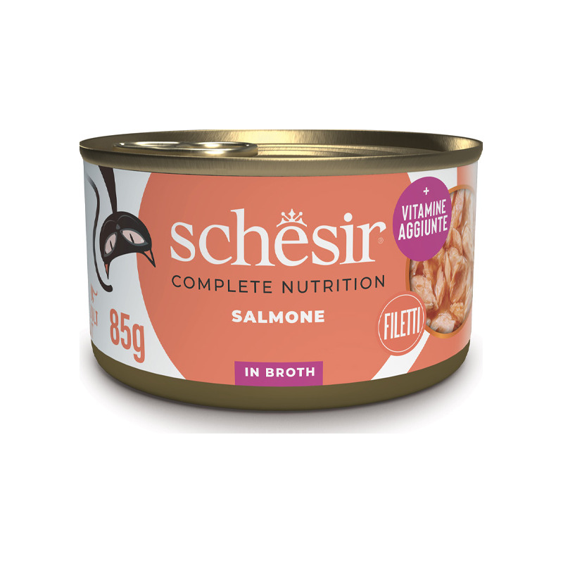 Schesir - Complete Nutrition Salmone al Naturale in Brodo 85 g
