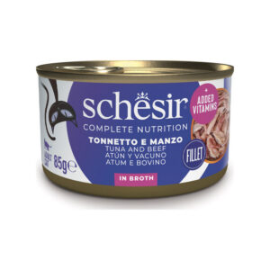 Schesir - Complete Nutrition Tonnetto Con Manzo in Brodo 85 g