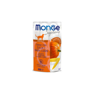 Monge - Supreme Adult Pezzetti di Tonno con Zucca e Baby Mais 80 g
