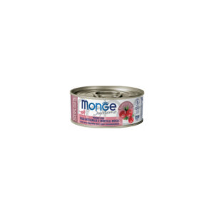 Monge - Supreme Sterilised Adult Cat Tonno Riso Integrale e Mirtilli Rossi 80 g