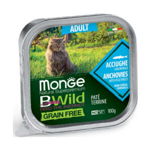 Monge - BWild Adult Paté Terrine Acciughe con Ortaggi 100 g