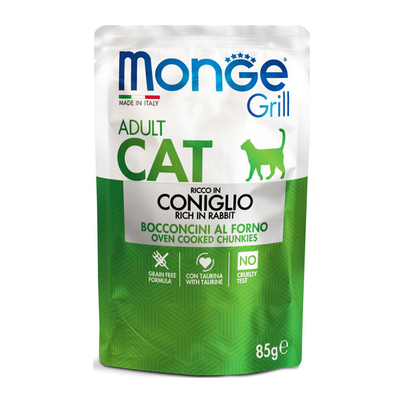 Monge - Grill Adult Bocconcini in Jelly Ricco in Coniglio 85 g